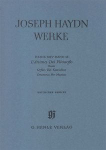 L'Anima del Filosofo ossia Orfeo ed Euridice - Kritischer Bericht