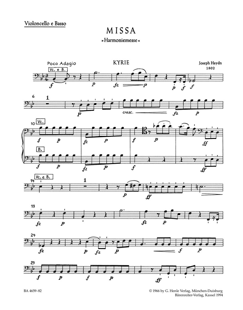 Harmoniemesse, Hob.XXII:14