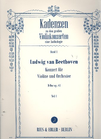 Kadenzen zum Violinkonzert op. 61
