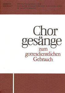 Chorgesänge zum gottesdienstlichen Gebrauch