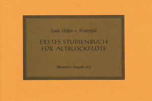 Erstes Studienbuch für Altblockflöte