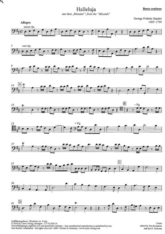 Halleluja, HWV 56/39