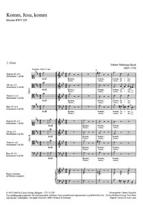 Komm, Jesu, komm, BWV 229