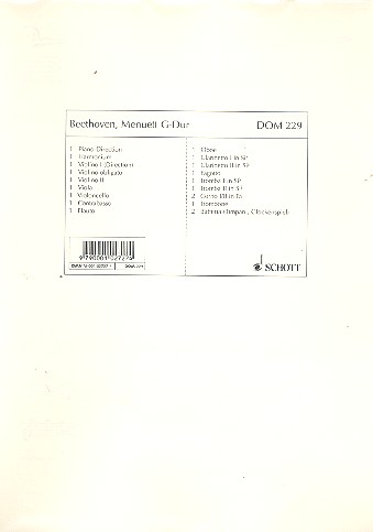 Menuett G-Dur