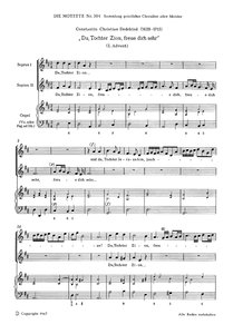 Du, Tochter Zion, freue dich sehr