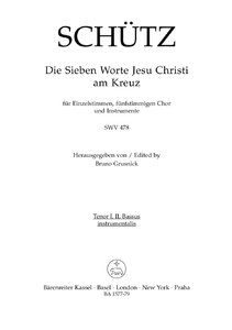 Die sieben Worte Jesu Christi am Kreuz, SWV 478