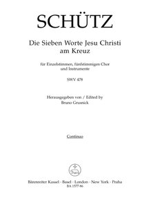 Die sieben Worte Jesu Christi am Kreuz, SWV 478