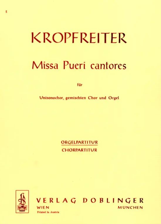 Missa Pueri cantores