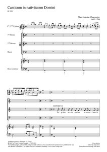 Canticum in nativitatem Domini, H 393