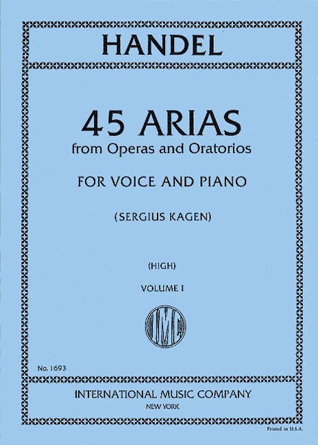 45 Arias aus Opern und Oratorien Band 1