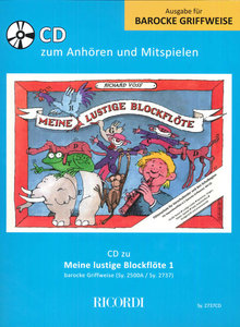 Meine lustige Blockflöte Band 1 (barocke Griffweise) CD