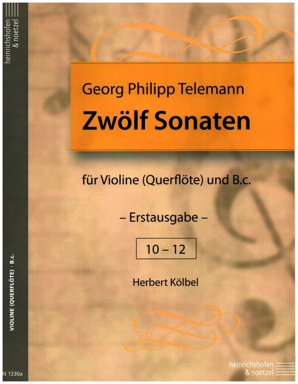 12 Sonaten für Violine (Querflöte) Band 4 (10 - 12)