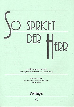 So spricht der Herr