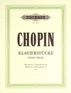 Klavierstücke Berceuse, Barcarolle, Bolero, Tarantelle usw.
