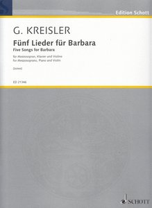 5 Lieder für Barbara