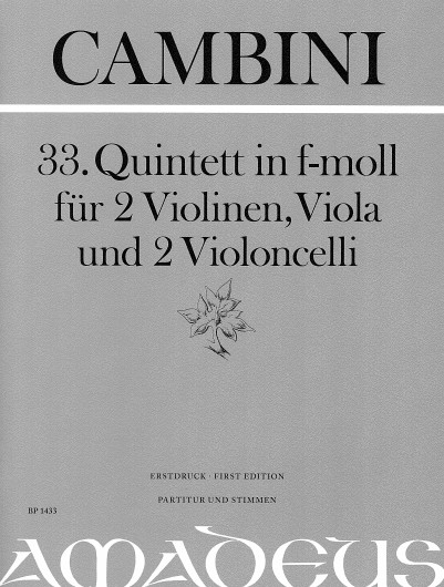 33. Quintett in f-moll