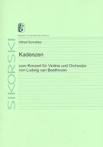 Kadenzen zum Konzert für Violine und Orchester von Ludwig van Beethoven