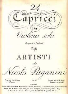 24 Capricen op. 1