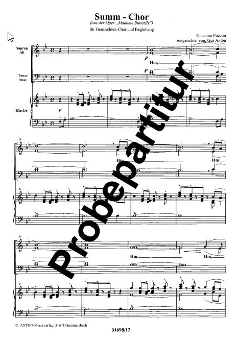 Summchor aus "Madame Butterfly"
