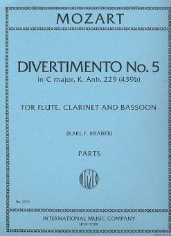 Divertimento Nr. 5 C-Dur KV Anh. 229 (439b)