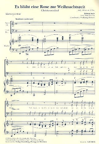 Es blüht eine Rose zur Weihnachtszeit