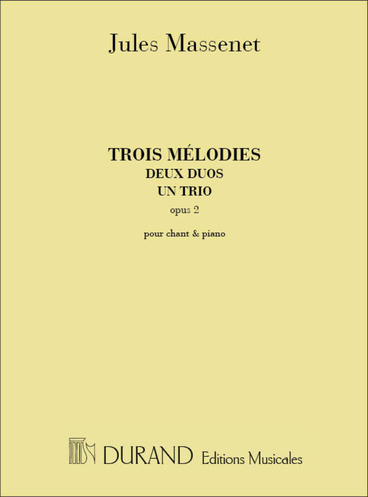 3 Melodies, 2 Duos, 1 Trio op. 2