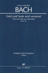 Geist und Seele wird verwirret BWV 35