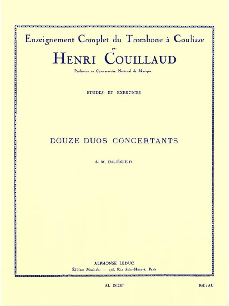 12 Duos Concertants de M. Bleger