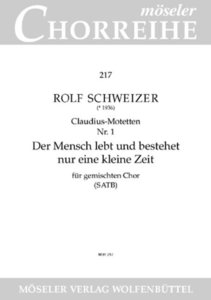 Der Mensch lebt und bestehet nur eine kleine Zeit