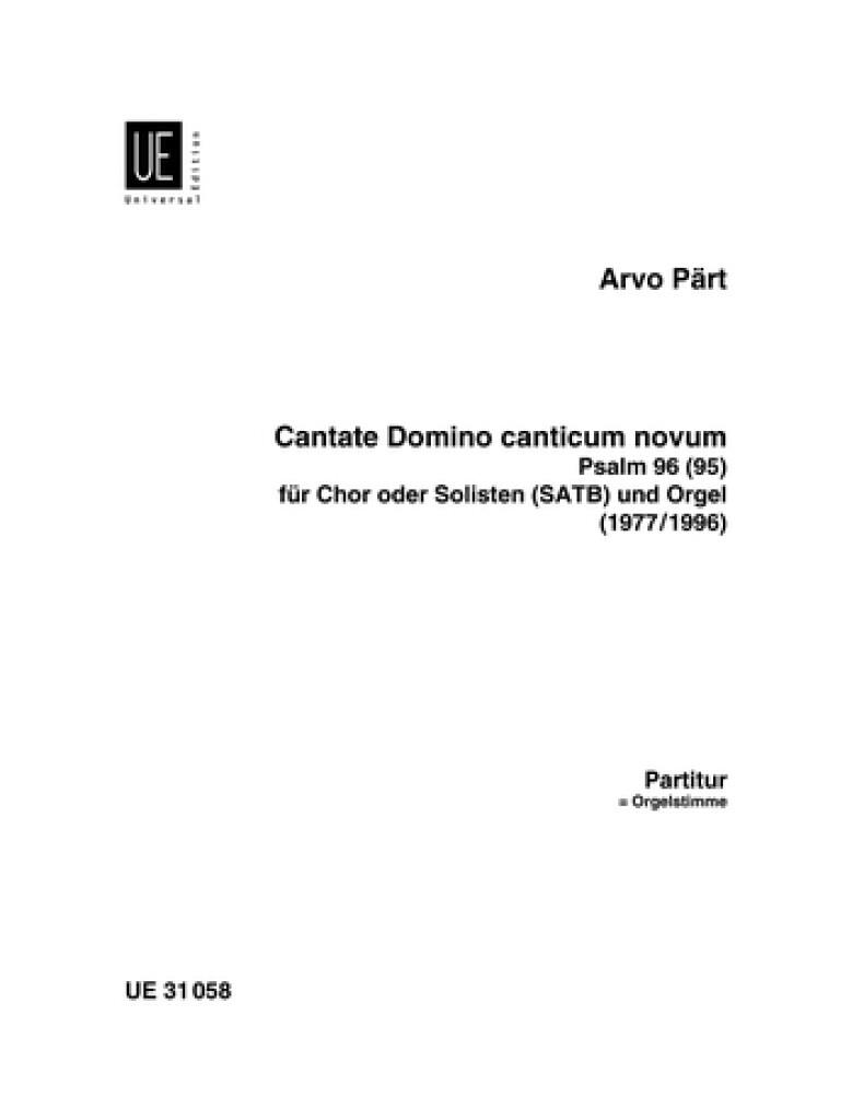 Cantate domino canticum novum ( 1977/1996 )