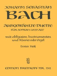 Ausgewählte Duette für Sopran und Alt mit obligaten Instrumente - Erstes Heft