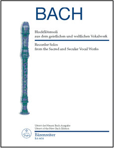 Blockflötensoli aus dem geistlichen und weltlichen Vokalwerk