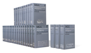 MGG - Die Musik in Geschichte und Gegenwart - Sachteil 1 (A - Bog)
