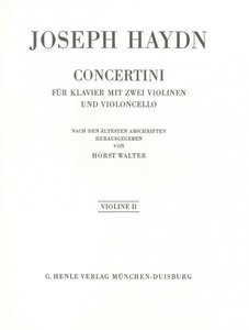 Concertini für Klavier, 2 Violinen und Violoncello