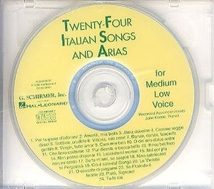24 Italian Songs and Arias Medium Low Voice CD