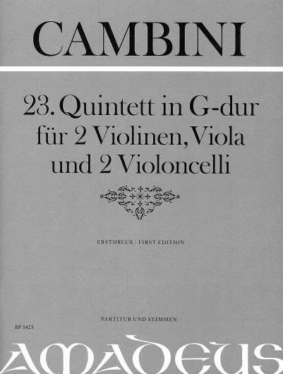 23. Quintett G-Dur