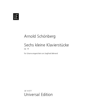 6 kleine Klavierstücke op. 19