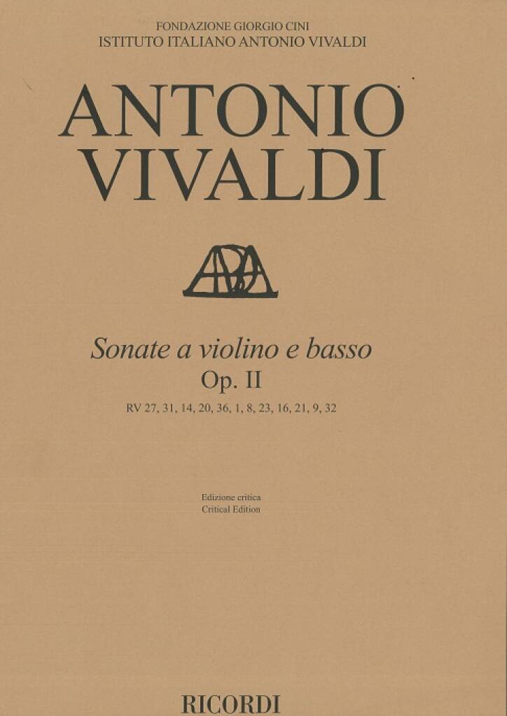 Sonate a violino e basso op. 2 RV 27, 31, 14, 20, 36, 1, 8, 23, 16, 21, 9, 32