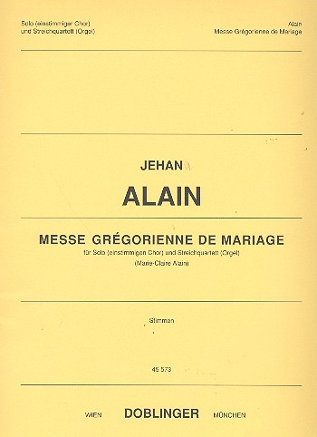 Messe gregorienne de Mariage