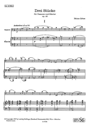 3 Stücke op. 45