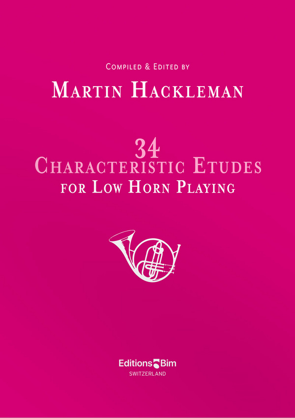 34 characteristic Etudes for low horn playing