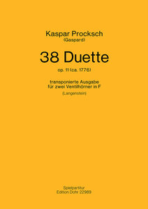 38 Duette op. 11(ca. 1776)