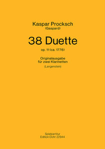 38 Duette op. 11 (ca. 1776)