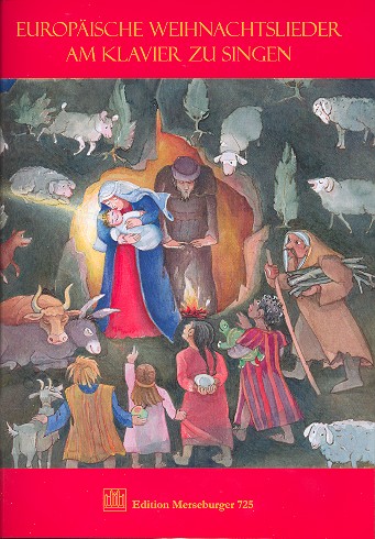 Europäische Weihnachtslieder am Klavier zu singen