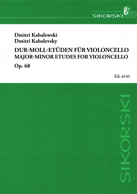 Dur-Moll-Etüden für Violoncello op. 68