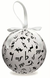 Christbaumkugel Musiksymbole