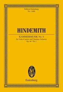Kammermusik Nr. 6 op. 46/1 (1929)