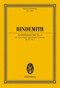 Kammermusik Nr. 6 op. 46/1 (1929)