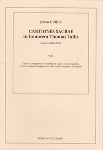 Cantiones Sacrae in honorem Thomas Tallis, Vol. 1, op. 26