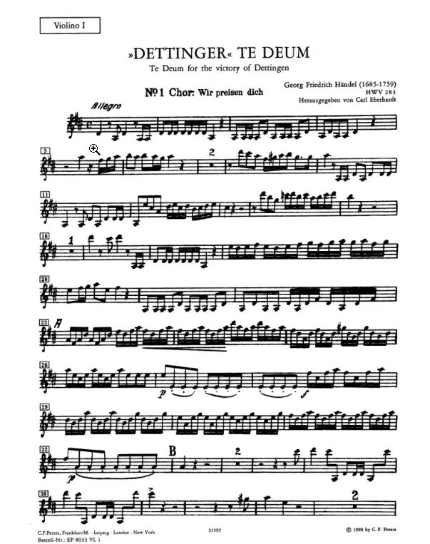 Dettinger Te Deum, HWV 283